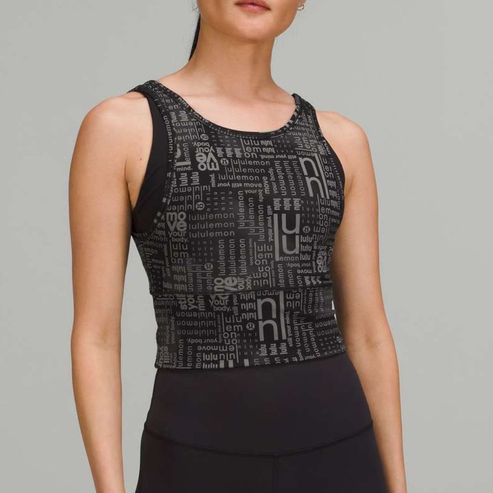 lululemon Power Pivot Everlux Tank Top | Ombre Black | Size 6